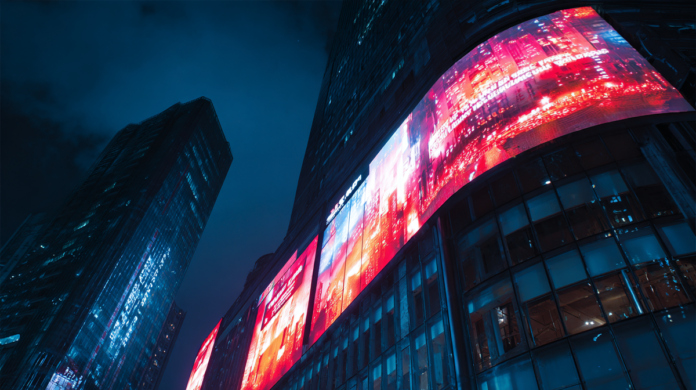 Reklama LED na telebimach